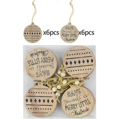 Holiday Tree Wooden Pendants