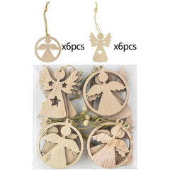 Holiday Tree Wooden Pendants